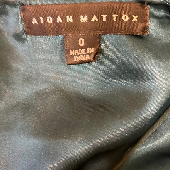 Aidan Mattox Blue and Green Mini Dress - Picture 10 of 13